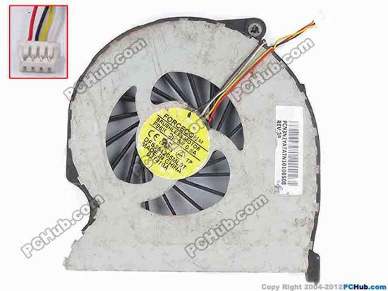 82602 Forcecon DFS551205ML0T Cooling Fan  F96K, w20x4x4, 5V 0.5A, Bare Fan Forcecon DFS551205ML0T Cooling Fan  