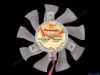 82773 Other Brands Thermaltake Server - Frameless / GPU Fan YD128015ML, dia74x74x14, w275x2x4, 12V 0.23A, Dual Other Brands Thermaltake Server - Frameless / GPU Fan 