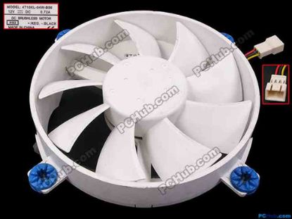 82777 NMB-MAT / Minebea 4710KL-07W-B56 Server - Round Fan HS3, dia150x150x42, w30x3x3, 12V 0.72A NMB-MAT / Minebea 4710KL-07W-B56 Server - Round Fan
