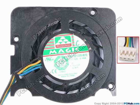 82780 Protechnic Magic MGT5012XR-W10 Server - Round Fan W150X4X4, 12V 0.19A Protechnic Magic MGT5012XR-W10 Server - Round Fan 