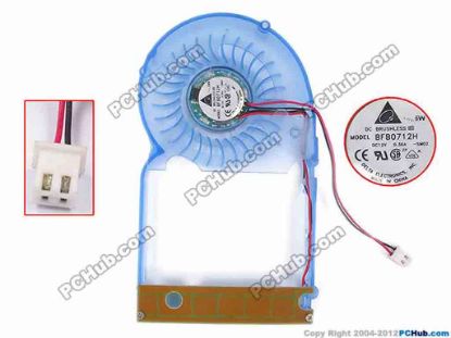 82796 Delta Electronics BFB0712H Server - Round Fan -SM02, dia126x70x13, w75x2x2, 12V 0.36A Delta Electronics BFB0712H Server - Round Fan 
