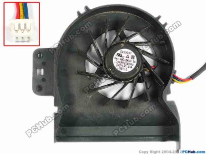 83169 Dell Inspiron 1200 Cooling Fan  H9619, w45x3x3, 5V 0.21A, Without Cover Dell Inspiron 1200 Cooling Fan  