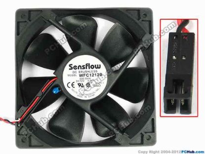 84140 Delta Electronics WFC1212B Server - Square Fan 600-5914, sq120x120x25, w310x2x2, 12V 0.44A Delta Electronics WFC1212B Server - Square Fan 