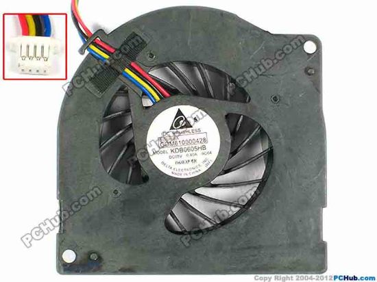 84388 Delta Electronics KDB0605HB Cooling Fan  -9G64, w50x4x4, 5V 0.40A Delta Electronics KDB0605HB Cooling Fan  