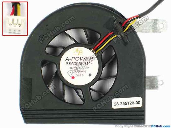 84390 A-Power BS5005LB11-I Cooling Fan  w50x3x3, 5V 0.2A A-Power BS5005LB11-I Cooling Fan  