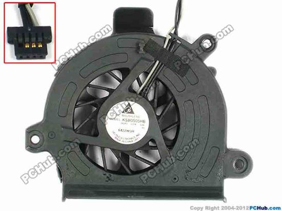 84395 Delta Electronics KSB0505HB Cooling Fan  -5J90, w30x3x4, 5V 0.27A Delta Electronics KSB0505HB Cooling Fan  