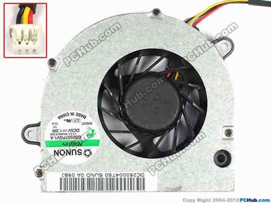 84403 SUNON GB0507PGV1-A Cooling Fan  13.V1.B3482.F.GN, w60x3x3, 5V 1.3W SUNON GB0507PGV1-A Cooling Fan  