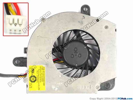 84410 Toshiba MCF-J08BM05 Cooling Fan  ATZHY000100, w80x3x3, 5V 0.34A Toshiba MCF-J08BM05 Cooling Fan  