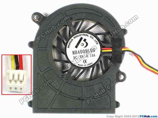 84426 Other Brands MH4009L05 Cooling Fan  w110x3x3, 5V 0.15A Other Brands MH4009L05 Cooling Fan  
