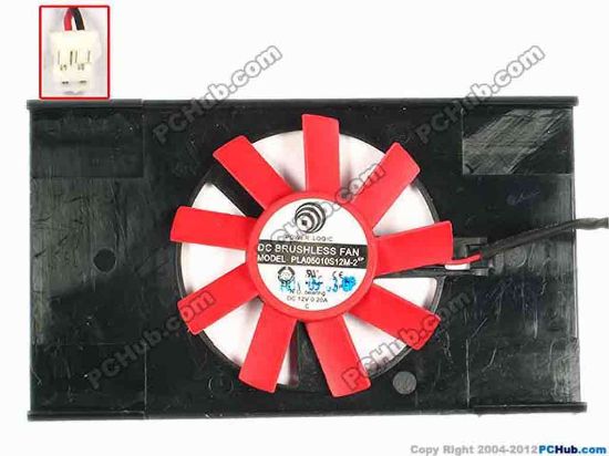 84546 Power Logic PLA05010S12M-2 Server - Square Fan sq95x55x8, w135x2x2, 12V 0.20A Power Logic PLA05010S12M-2 Server - Square Fan For use Graphics
