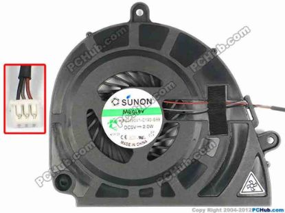 84950 SUNON MF60090V1-C190-G99 Cooling Fan  w20x3x3, 5V 2.0W, Bare fan SUNON MF60090V1-C190-G99 Cooling Fan