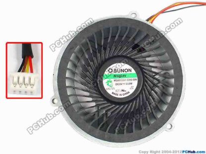 84973 SUNON MG60120V1-C060-S99 Cooling Fan  w55x4x4, 5V 2.0W, Bare, NEW SUNON MG60120V1-C060-S99 Cooling Fan  