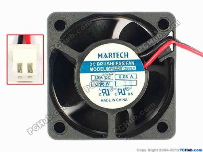 85044 MARTECH DF0402012B2LN Server - Square Fan sq40x40x20, w130x2x2, 12V 0.08A MARTECH DF0402012B2LN Server - Square Fan 