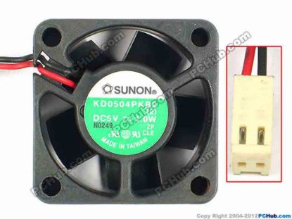 85067 SUNON KD0504PKB2 Server - Square Fan sq40x40x20, w60x2x2, 5V 1W SUNON KD0504PKB2 Server - Square Fan 