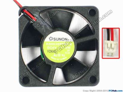 85176 SUNON KD0535PFB1-8 Server - Square Fan sq35x35x10, w30x2x2, 5V 1W SUNON KD0535PFB1-8 Server - Square Fan 