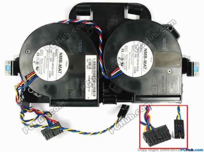 85299 NMB-MAT / Minebea BG0903-B049-P0S Server - Blower Fan 0X8934, bw230x140x45, w70x11x16, 12V 2.65A, Dual f NMB-MAT / Minebea BG0903-B049-P0S Server - Blower Fan QCI P/N: EBS27005018