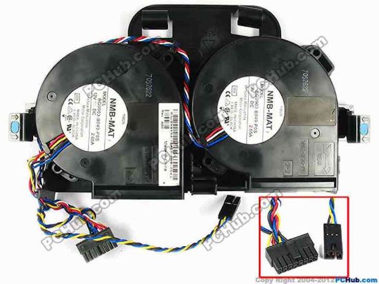 85299 NMB-MAT / Minebea BG0903-B049-P0S Server - Blower Fan 0X8934, bw230x140x45, w70x11x16, 12V 2.65A, Dual f NMB-MAT / Minebea BG0903-B049-P0S Server - Blower Fan QCI P/N: EBS27005018
