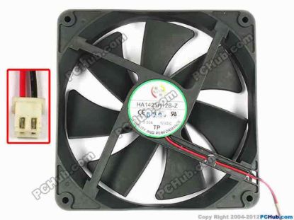 85748 Other Brands TP Server - Square Fan HA1425H12B-Z, sq138x138x25, w120x2x2, 12V 0.50A Other Brands TP Server - Square Fan 