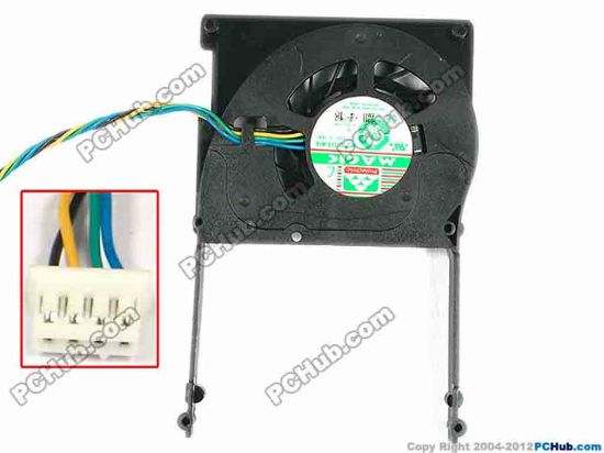 85972 Protechnic Magic MGT5012XB-W10 Server - Round Fan 12V 0.19A, W105x4x4, D100x65x10mm, Black Framed Protechnic Magic MGT5012XB-W10 Server - Round Fan 