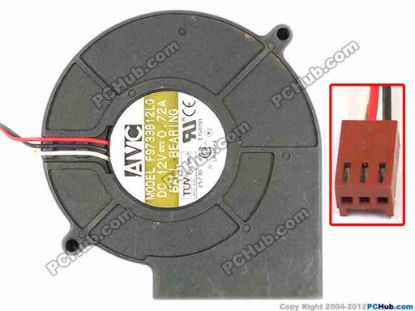 86069 AVC F9733B12LG Server - Blower Fan F9733B12LG, sq97x94x33, w160x3x3, 12V 0.72A AVC F9733B12LG Server - Blower Fan &nbsp;
