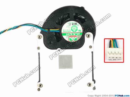 86284 Protechnic Magic MGT5012XC-W10 Server - Round Fan dia96x64x12, w110x4x4, 12V 0.19A Protechnic Magic MGT5012XC-W10 Server - Round Fan 