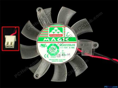 86366 Protechnic Magic MGA5012XR-A10 Server - Frameless / GPU Fan dia45x45x10, w105x2x2, 12V 0.19A Protechnic Magic MGA5012XR-A10 Server - Frameless / GPU Fan 