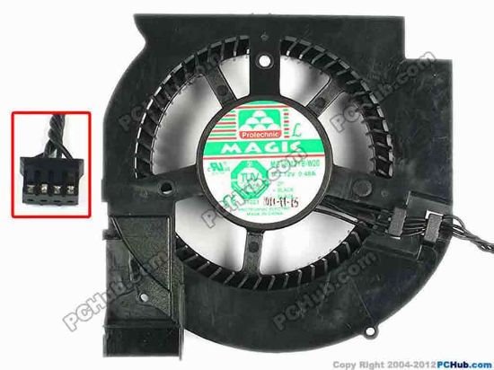 86375 Protechnic Magic MGT8012YB-W20 Server - Round Fan TypeA, dia95x95x23, w50x4x4, 12V 0.48A Protechnic Magic MGT8012YB-W20 Server - Round Fan 