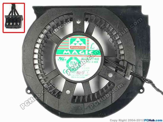 86378 Protechnic Magic MGT8012YF-W20 Server - Round Fan MGT8012YF-W20, dai95x80x22, w50x4x4, 12V 0.48 Protechnic Magic MGT8012YF-W20 Server - Round Fan 