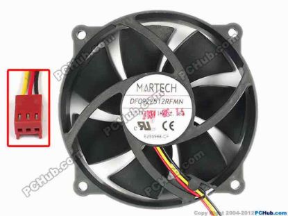86402 Cooler Master A9225-22RB-3AN-F1 Server - Round Fan A9225-22RB-3AN-F1, DF0922512RFMN, dia95x95x25, w19 Cooler Master A9225-22RB-3AN-F1 Server - Round Fan 