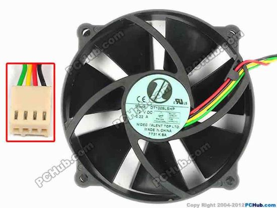 86409 Cooler Master DT1209LSHP Server - Round Fan DT1209LSHP, dia95x95x25, w210x4x4, 12V 0.22A Cooler Master DT1209LSHP Server - Round Fan 