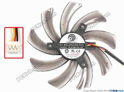 86438 Power Logic PLD10010S12M Server - Frameless / GPU Fan PLD10010S12M, dia95x95x12, w50x3x3, 12V 0.20A Power Logic PLD10010S12M Server - Frameless / GPU Fan 