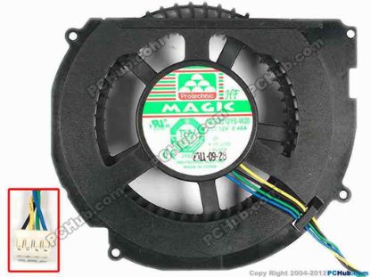86462 Protechnic Magic MGT8012YB-W20 Server - Round Fan TypeB, 90X75X23, w50x4x4, 12V 0.48A  Protechnic Magic MGT8012YB-W20 Server - Round Fan 