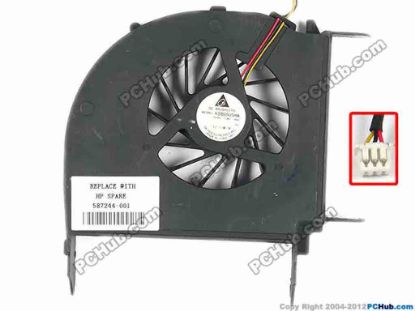 86565 Delta Electronics KSB0505HA Cooling Fan  -9B32, w25x3x3, 5V 0.38A, Bare Delta Electronics KSB0505HA Cooling Fan  