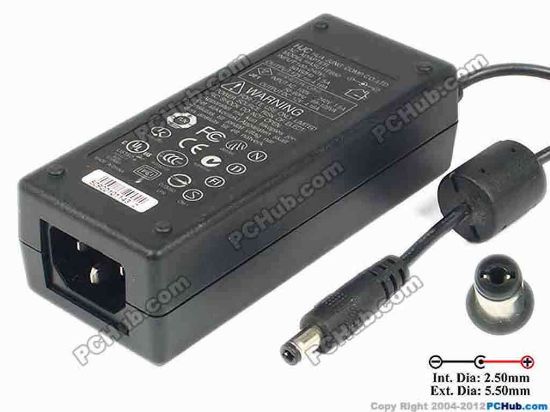 86748 HJC HASU11FB50 AC Adapter 5V-12V 12V 4.16A, 2.5/5.5mm, C14 HJC HASU11FB50 AC Adapter 5V-12V <span id="ctl00_ContentPlaceHolder1_ItemDesc1_lblItemDescription" class="span11">
<p><span id="ctl00_ContentPlaceHolder1_ItemDesc1_lblItemDescription">Model: HASU11FB50<br />
<br />
INPUT: 100-240V~ 1.5A, 50-60Hz <br />
OUTPUT: 12V 4.16A 50W<br />
Connecter size: Int. Diameter: 2.50mm    <br />
                       Ext. Diameter:  5.50mm<br />
</span></p>
<p>Dimension: 111 x 46 x 32 mm</p>
<div>
<p>*Please take note, 3 wire (IEC C13) AC <a href="http://www.pchub.com/uph/category/356-0-0-1-2/Laptop-Spare-Part.html"><font color="#810081">power cord</font></a> not included.</p></div></span>