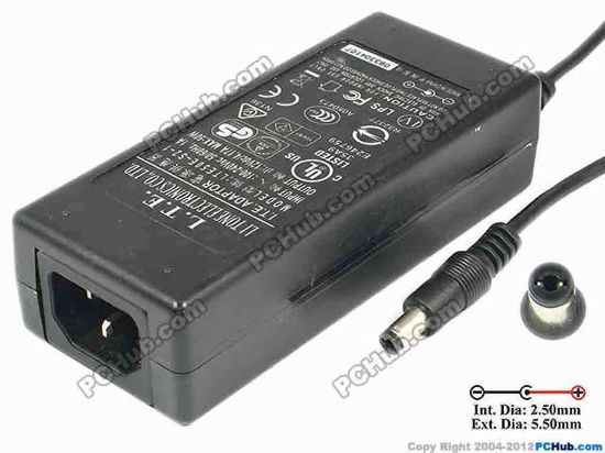 86751 Other Brands L.T.E. AC Adapter 5V-12V 12V 4.17A, 5.5/2.5mm, C14 Other Brands L.T.E. AC Adapter 5V-12V <span id="ctl00_ContentPlaceHolder1_ItemDesc1_lblItemDescription" class="span11">
<p><span id="ctl00_ContentPlaceHolder1_ItemDesc1_lblItemDescription">Model: LTE50E-S2-1<br />
<br />
INPUT: 100-240V~ 1A, 50-60Hz <br />
OUTPUT: 12V 4.17A 50W<br />
Connecter size: Int. Diameter: 2.50mm    <br />
                       Ext. Diameter:  5.50mm<br />
</span></p>
<p>Dimension: 115 x 49 x 30 mm</p>
<div>
<p>*Please take note, 3 wire (IEC C13) AC <a href="http://www.pchub.com/uph/category/356-0-0-1-2/Laptop-Spare-Part.html"><font color="#810081">power cord</font></a> not included.</p></div></span>