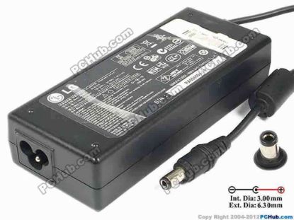86767 LG Common Item (LG) AC Adapter- Laptop 19.5V 5.64A, 6.3/3.0mm, 3-Prong LG Common Item (LG) AC Adapter- Laptop <span id="ctl00_ContentPlaceHolder1_ItemDesc1_lblItemDescription" class="span11">
<p></p>
<div style="padding-bottom: 2px; border-right-width: 0px; padding-left: 2px; padding-right: 2px; border-top-width: 0px; border-bottom-width: 0px; font-size: 10pt; border-left-width: 0px; padding-top: 2px">
<div>Model: SD-B191A</div>
<div>INPUT: 100-240V~1.8A, 50-60Hz </div>
<div>OUTPUT: 19.5V 5.64A 110W</div>
<div>Connecter size: Int. Diameter: 3.0mm </div>
<div>Ext. Diameter: 6.30mm</div>
<div><br />
</div>
<div><br />
</div>
<div>Dimensions: 139 X 58 X 30 mm</div>
<div><br />
</div>
<div>*Please take note, 3 wire AC power cord not included.</div></div>
<p></p></span>