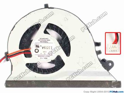 86816 Samsung Laptop NP-QX411 ( QX411 ) Cooling Fan  BA31-00095B, w20x3x4, 5V 0.36A Samsung Laptop NP-QX411 ( QX411 ) Cooling Fan  