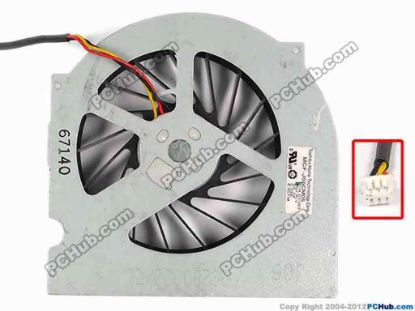 86820 Toshiba MCF-J06CM05 Cooling Fan  DC280002H0L, w60x3x3, 5V 0.36A, Bare fan without c Toshiba MCF-J06CM05 Cooling Fan  