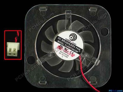 86852 Power Logic PLA04710S12M Server - Square Fan sq60x58x10, w95x2x2, 12V 0.09A, Light White Power Logic PLA04710S12M Server - Square Fan 