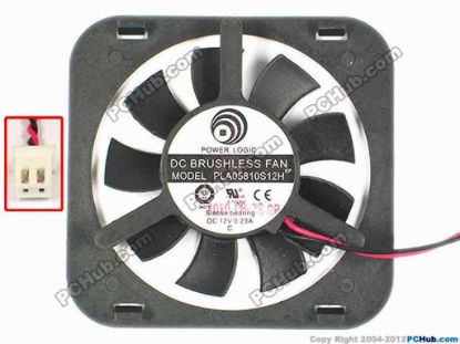 86854 Power Logic PLA05810S12H Server - Square Fan sq60x58x10, w95x2x2, 12V 0.23A Power Logic PLA05810S12H Server - Square Fan 