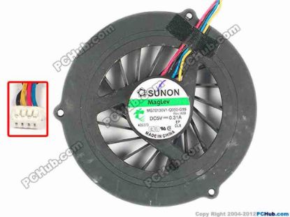 86864 SUNON MG70130V1-Q030-G99 Cooling Fan  w45x4x4, 5V 0.31A, Bare fan SUNON MG70130V1-Q030-G99 Cooling Fan  