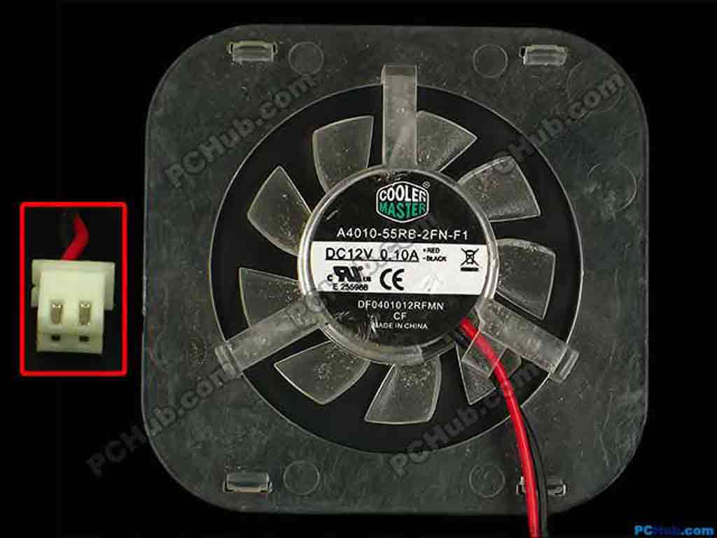 DC 12V 0.10A, 60x58x10mm DF0401012RFMN, A4010-55RB-2FN-F1 Cooler Master ...