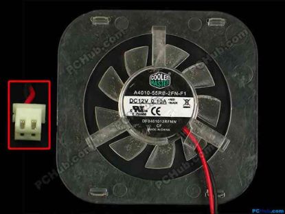86869 Cooler Master DF0401012RFMN Server - Square Fan sq60x58x10, w80x2x2, 12V 0.10A Cooler Master DF0401012RFMN Server - Square Fan 