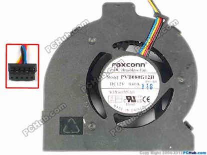 86882 Foxconn PVB080G12H Server - Blower Fan -P01-AB, bw80x80x25, w110x4x5, 12V 0.60A Foxconn PVB080G12H Server - Blower Fan 