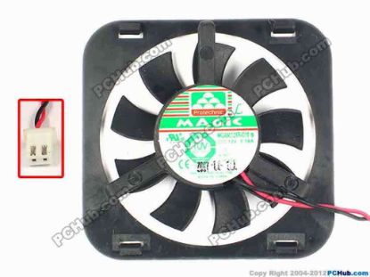 86889 Protechnic Magic MGA5012XR-O10 Server - Square Fan B, sq60x58x10, w85x2x2, 12V 0.19A Protechnic Magic MGA5012XR-O10 Server - Square Fan 