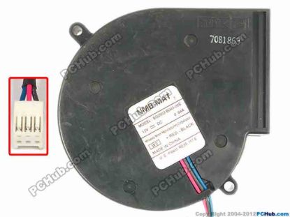 86902 NMB-MAT / Minebea BG0903-B043-00S Server - Blower Fan W3, bw97x93x33, w195x3x3, 12V 0.84A NMB-MAT / Minebea BG0903-B043-00S Server - Blower Fan 