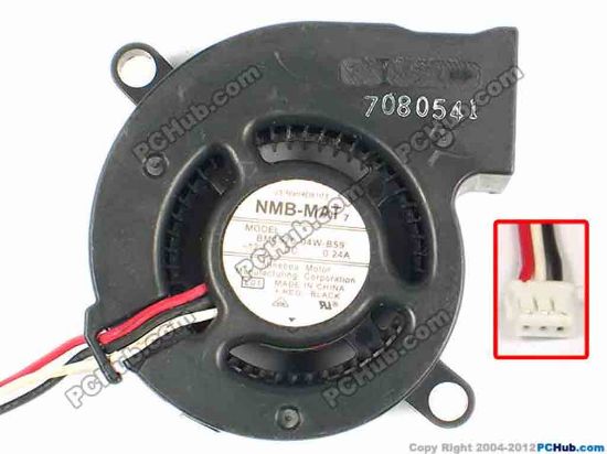 86905 NMB-MAT / Minebea BM4520-04W-B59 Server - Blower Fan  L01, bw45x45x20, w60x3x3, 12V 0.24A NMB-MAT / Minebea BM4520-04W-B59 Server - Blower Fan 