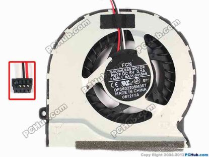 86942 Forcecon DFS602205M30T Cooling Fan  FB2F, w20x3x4, 5V 0.5A, Bare fan Forcecon DFS602205M30T Cooling Fan  