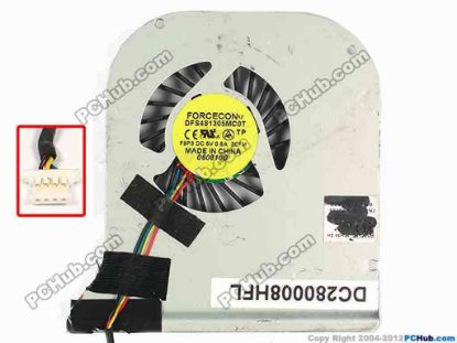 86969 Forcecon DFS481305MC0T Cooling Fan  F9P3, w40x4x4, 5V 0.5A, Bare fan Forcecon DFS481305MC0T Cooling Fan  