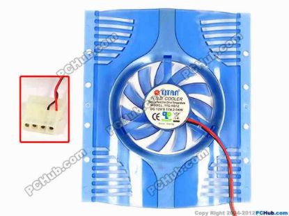 86986 Titan TTC-HD12 Server - Round Fan dia120x100x13, w330x2x4, 12V 0.17A Titan TTC-HD12 Server - Round Fan 